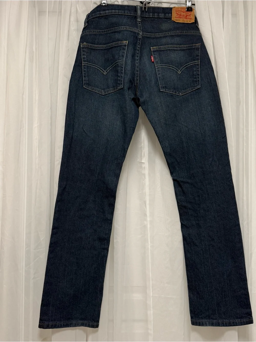 Levi's Men's Straight-Leg Dark Indigo Jeans 16 Reg W28x L28